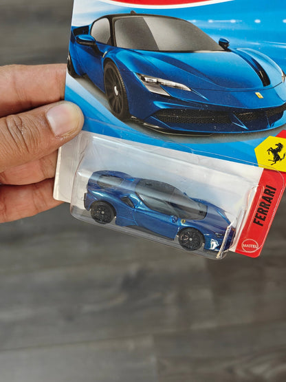 Hot Wheels Ferrari SF90 Stradale - Blue (Imported) - Kinder Logs