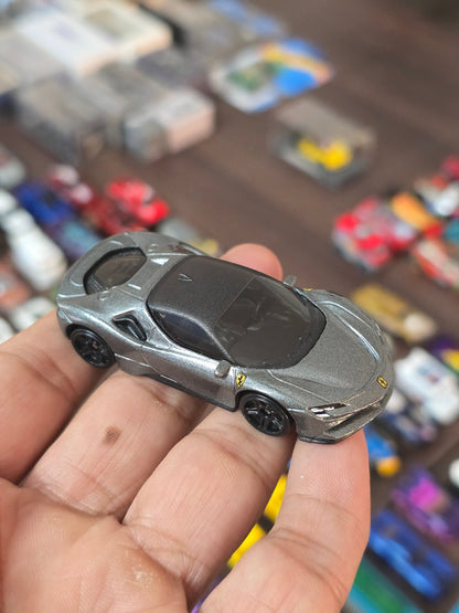 Hot Wheels Ferrari SF90 Stradale - Grey (Uncarded - New) - Kinder Logs