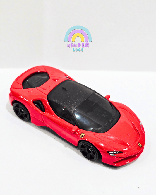 Hot Wheels Ferrari SF90 Stradale - Red (Uncarded) - Kinder Logs