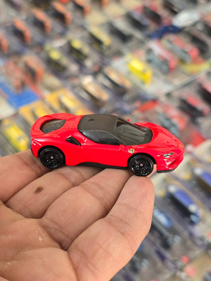 Hot Wheels Ferrari SF90 Stradale - Red (Uncarded) - Kinder Logs