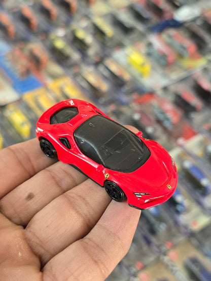 Hot Wheels Ferrari SF90 Stradale - Red (Uncarded) - Kinder Logs