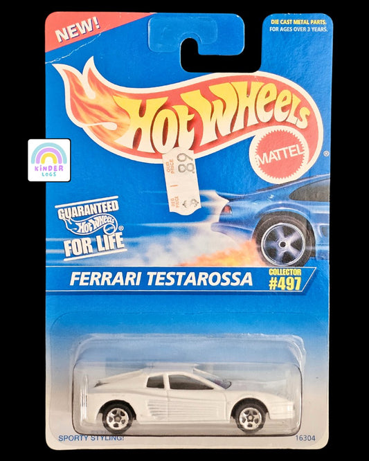 Hot Wheels Ferrari Testarossa (Collector #497) - Kinder Logs