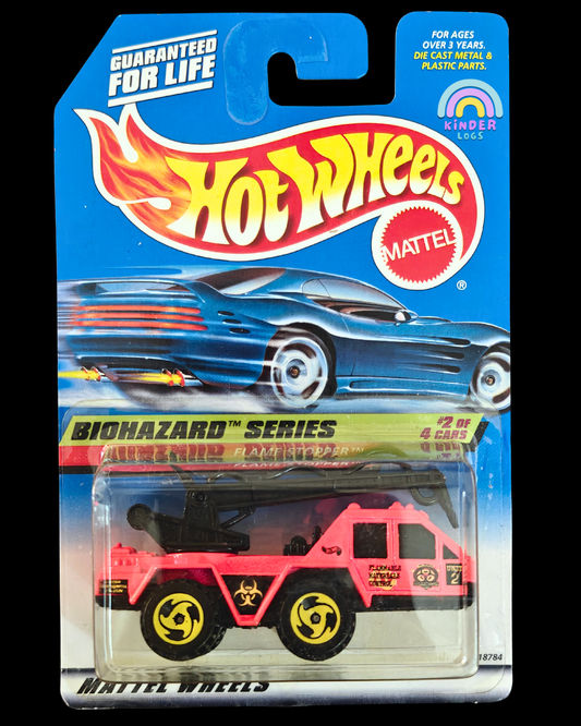 Hot Wheels Flame Stopper Truck - Biohazard Series (Imported) - Kinder Logs