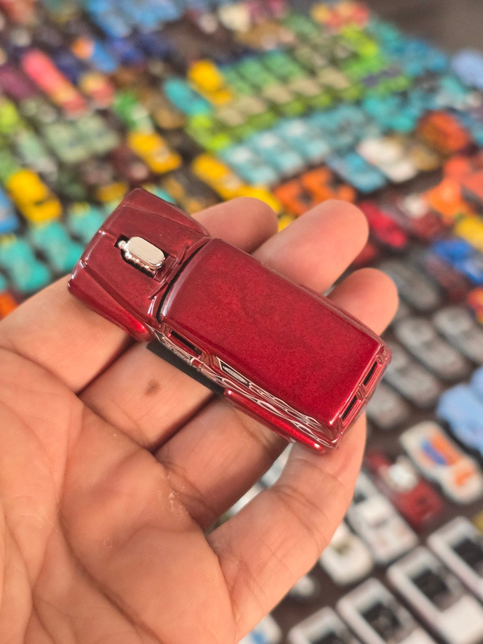 Hot Wheels Flames 1956 Ford Truck - Red (Uncarded - New) - Kinder Logs