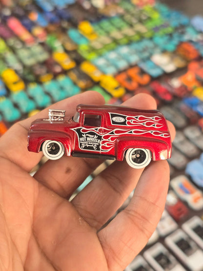 Hot Wheels Flames 1956 Ford Truck - Red (Uncarded - New) - Kinder Logs