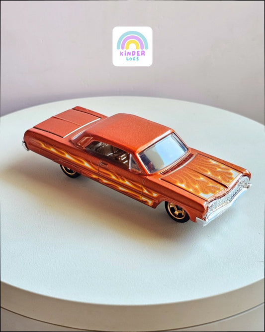 Hot Wheels Flames 1964 Chevy Impala (Uncarded) - Kinder Logs