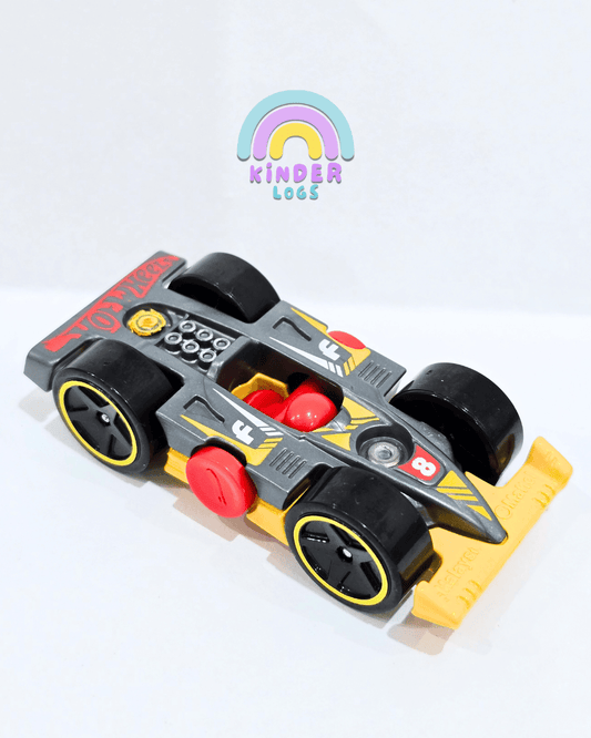 Hot Wheels Flippin Fast - Yellow/Grey (Uncarded) - Kinder Logs