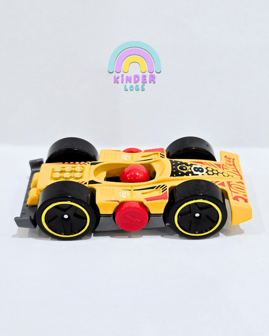 Hot Wheels Flippin Fast - Yellow/Grey (Uncarded) - Kinder Logs