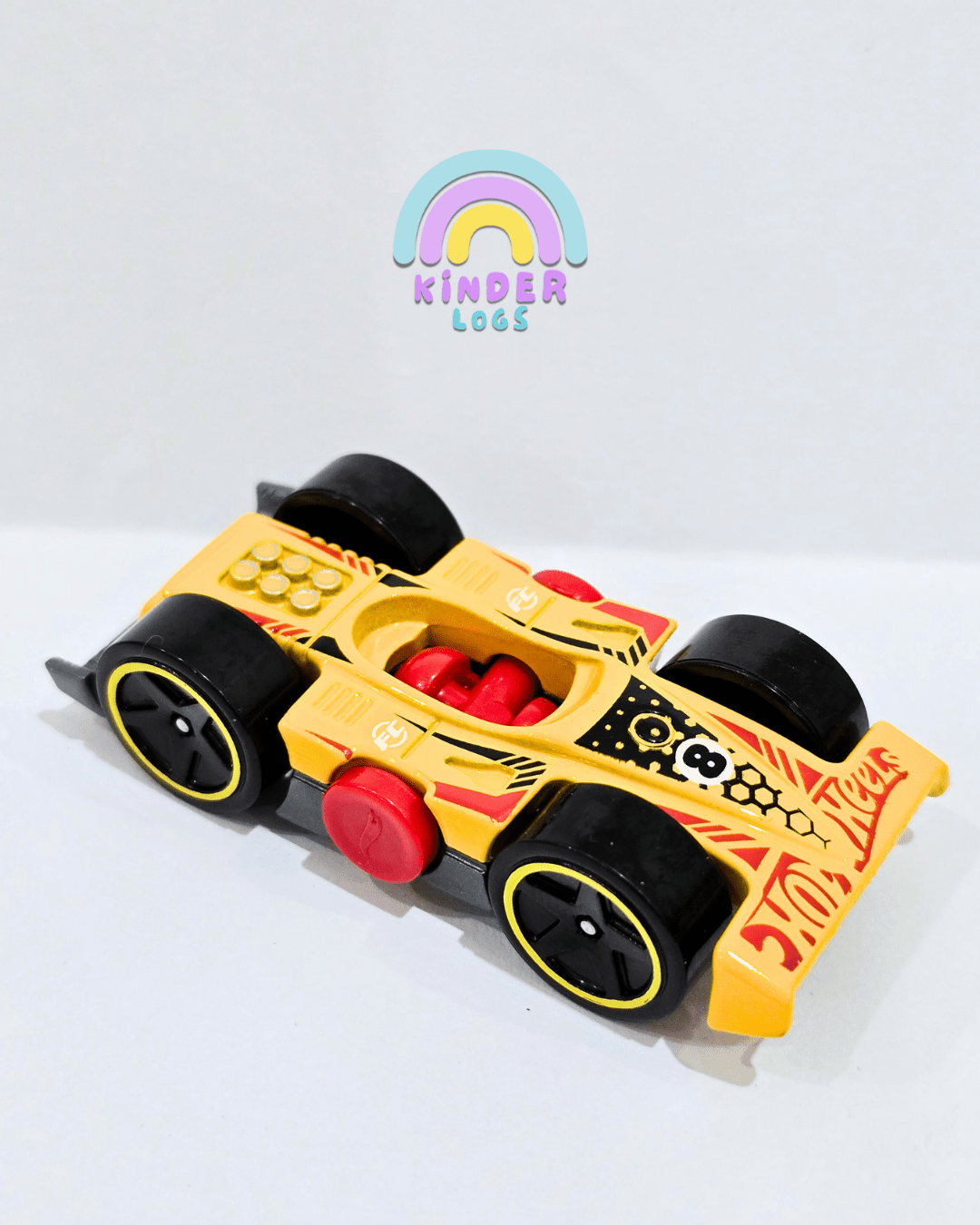 Hot Wheels Flippin Fast - Yellow/Grey (Uncarded) - Kinder Logs