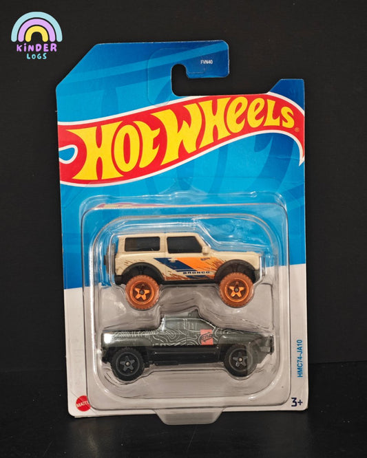 Hot Wheels Ford Bronco and Off - Duty 2 Cars Pack - Kinder Logs