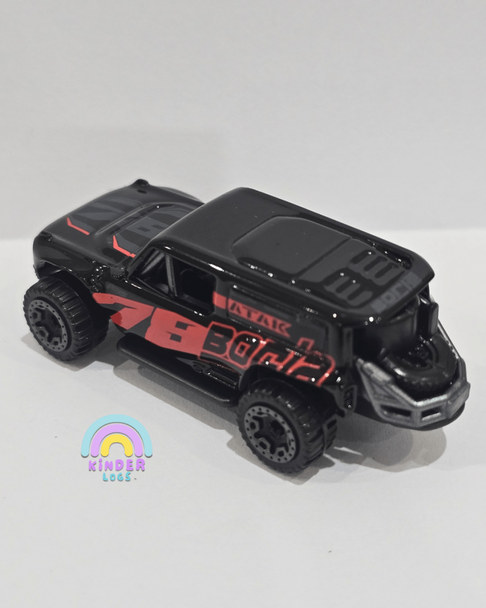 Hot Wheels Ford Bronco R - Black (Uncarded) - Kinder Logs