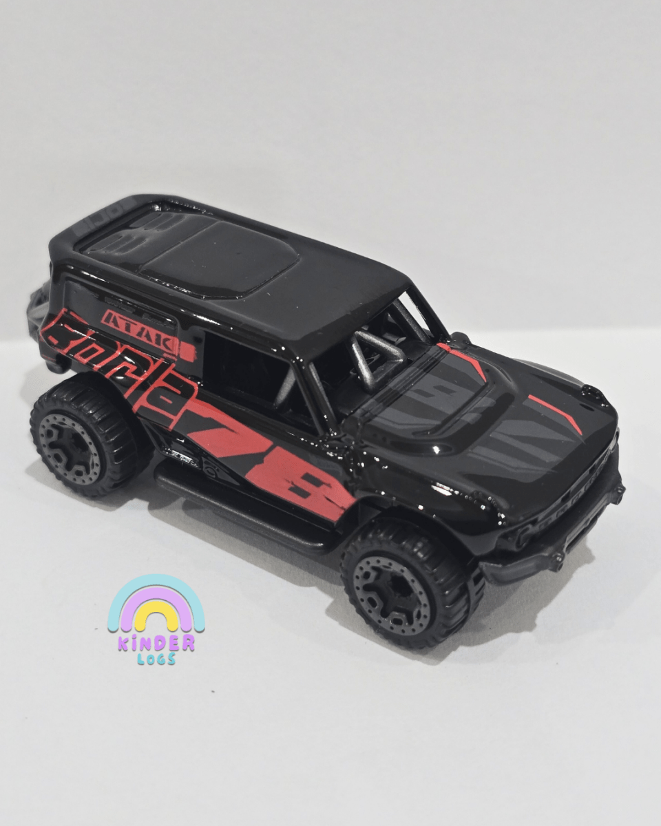 Hot Wheels Ford Bronco R - Black (Uncarded) - Kinder Logs