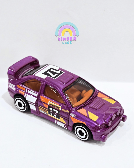 Hot Wheels Ford Escort - Purple (Uncarded) - Kinder Logs