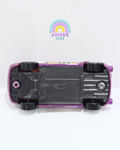 Hot Wheels Ford Escort - Purple (Uncarded) - Kinder Logs