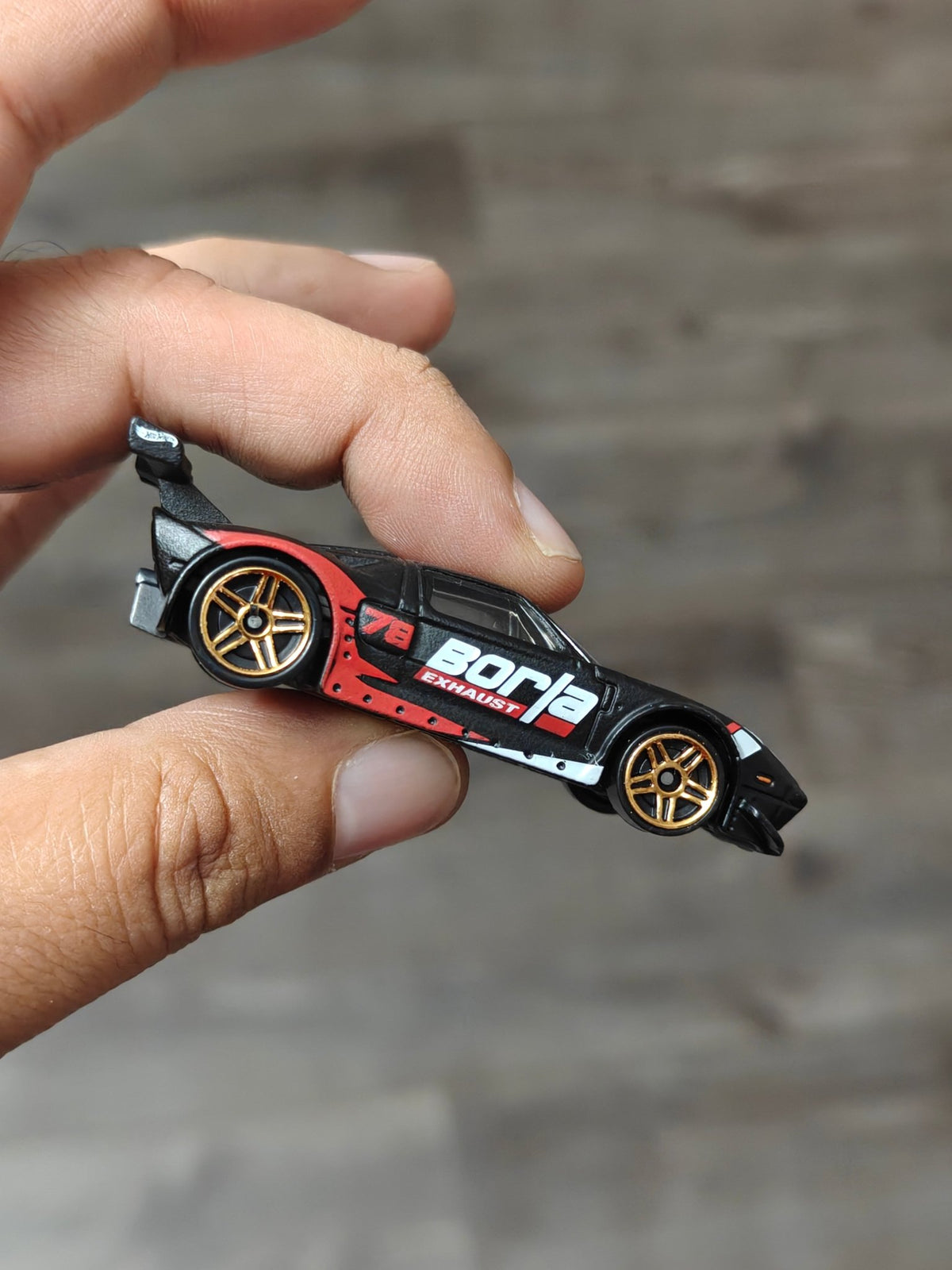 Hot Wheels Ford GT Borla Edition - Matte Black (Uncarded - New) - Kinder Logs