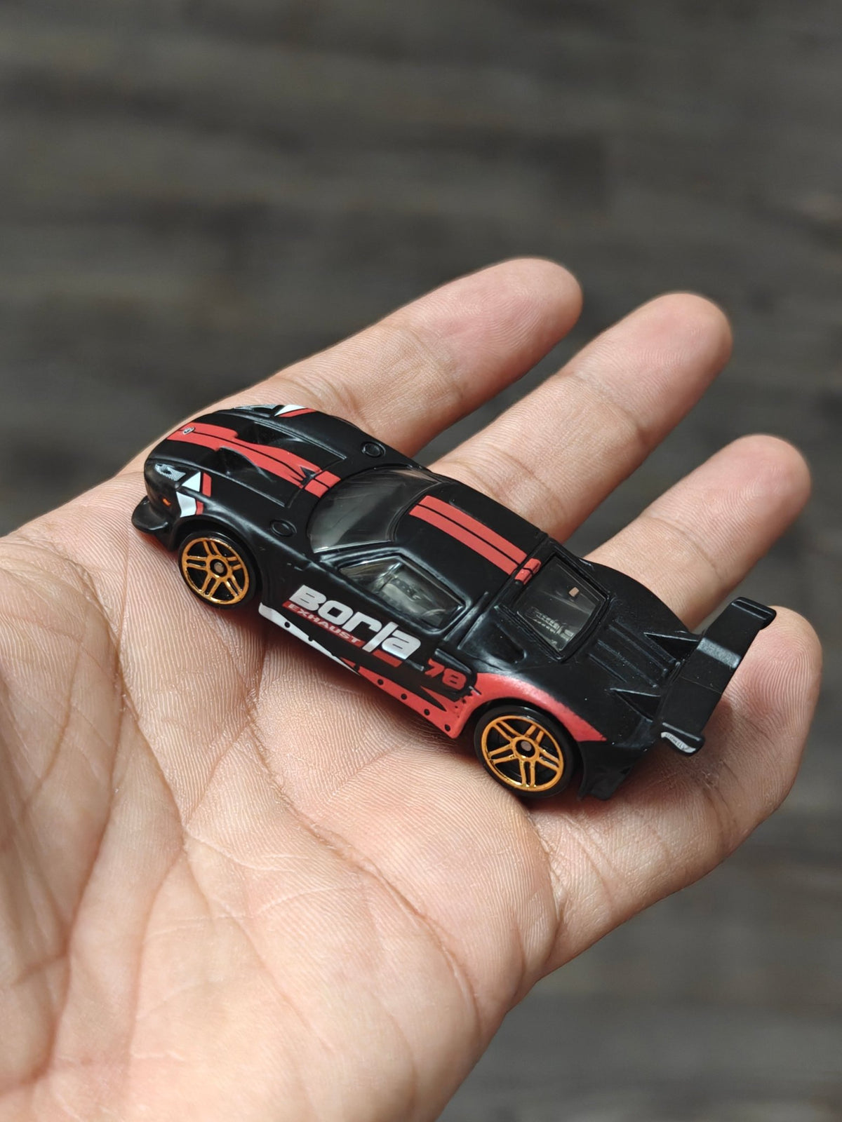 Hot Wheels Ford GT Borla Edition - Matte Black (Uncarded - New) - Kinder Logs