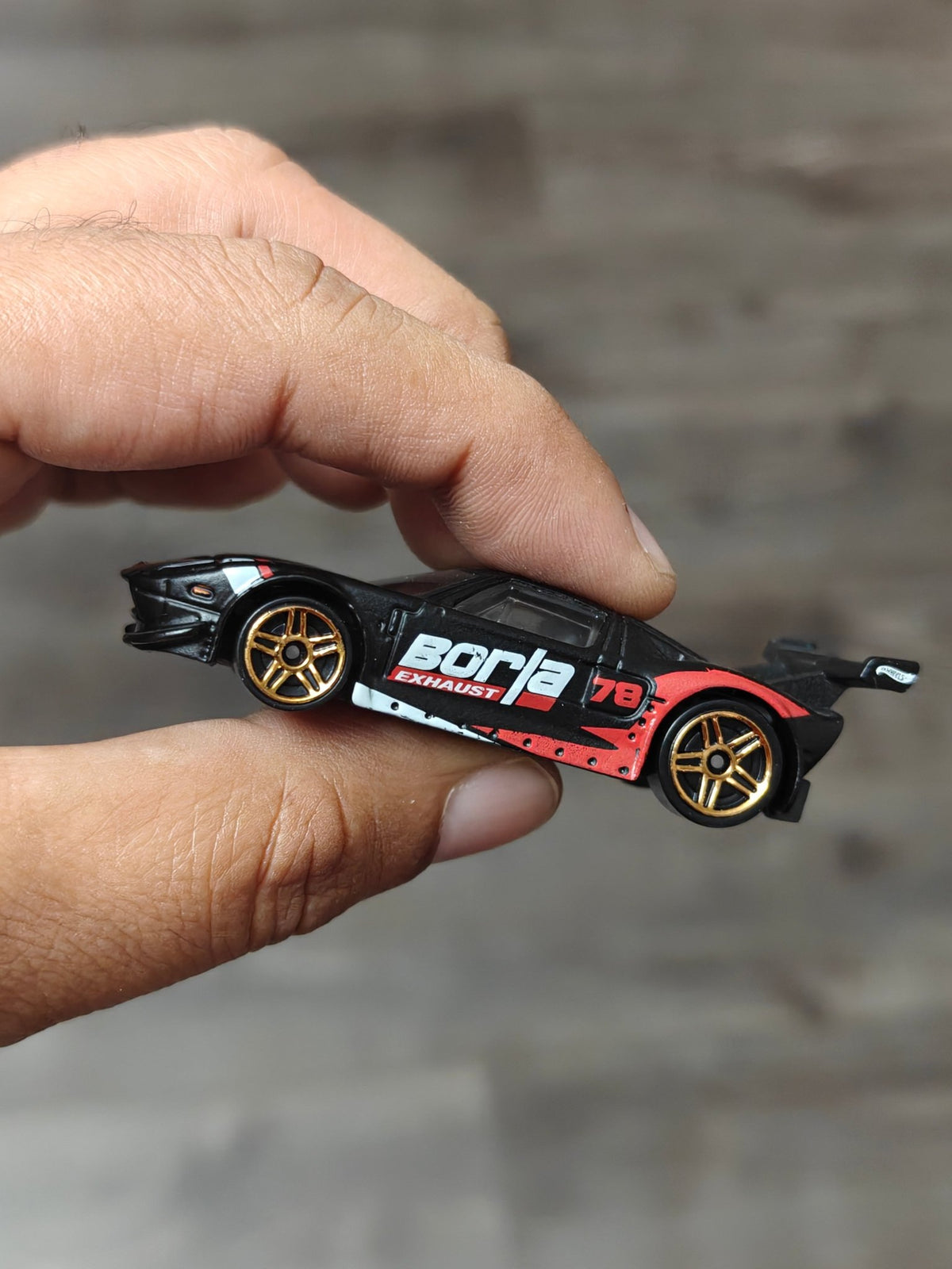 Hot Wheels Ford GT Borla Edition - Matte Black (Uncarded - New) - Kinder Logs