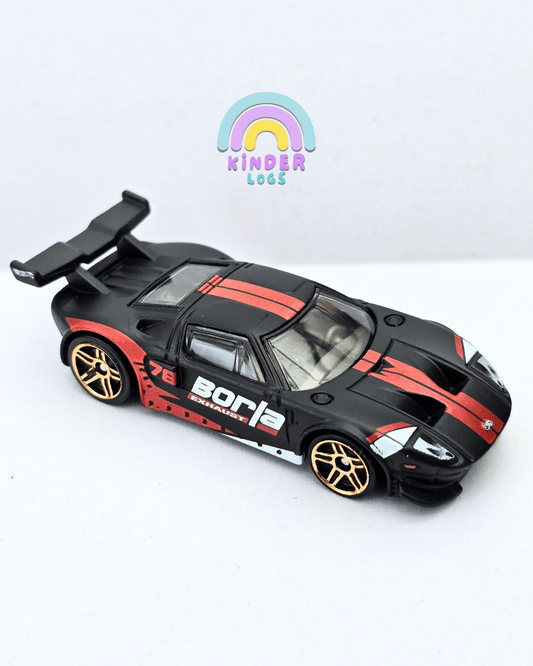 Hot Wheels Ford GT Borla Edition - Matte Black (Uncarded - New) - Kinder Logs