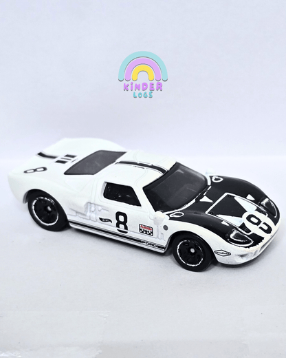 Hot Wheels Ford GT40 - Factory Fresh - White (Uncarded - New) - Kinder Logs