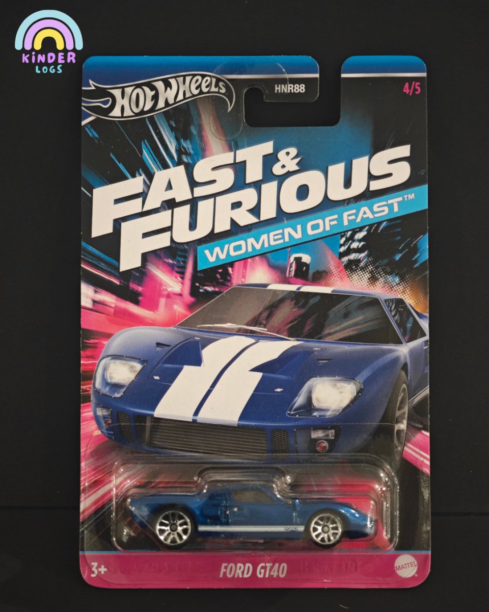 Hot Wheels Ford GT40 | Fast And Furious Women Of Fast - Kinder Logs