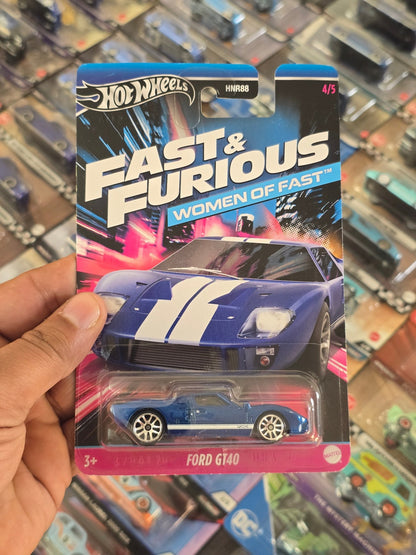 Hot Wheels Ford GT40 | Fast And Furious Women Of Fast - Kinder Logs
