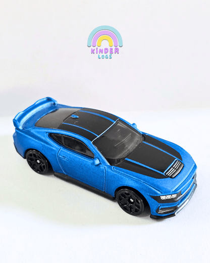 Hot Wheels Ford Mustang Dark Horse - Blue (Used Car) - Kinder Logs
