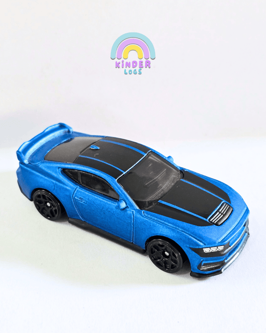 Hot Wheels Ford Mustang Dark Horse - Blue (Used Car) - Kinder Logs