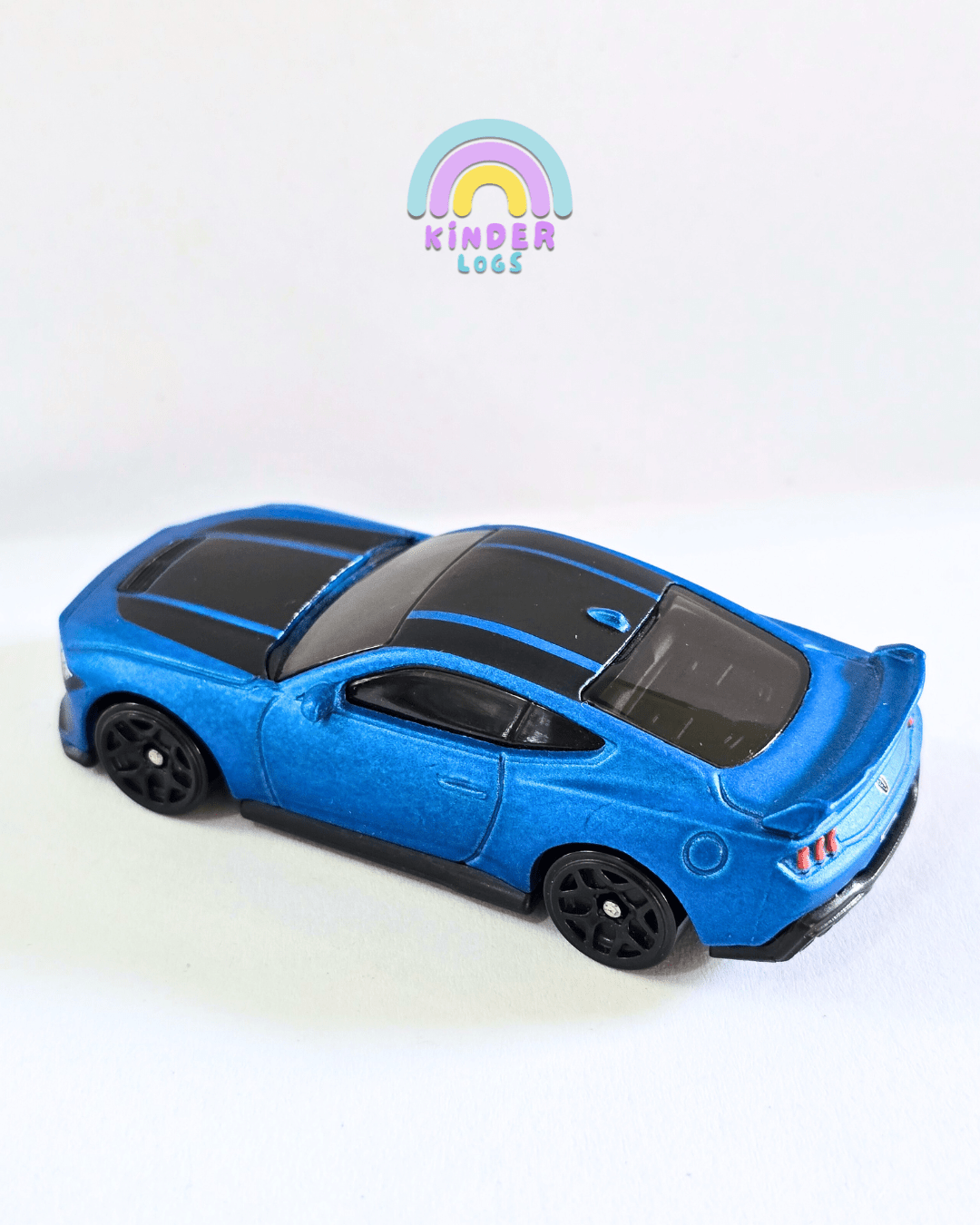 Hot Wheels Ford Mustang Dark Horse - Blue (Used Car) - Kinder Logs
