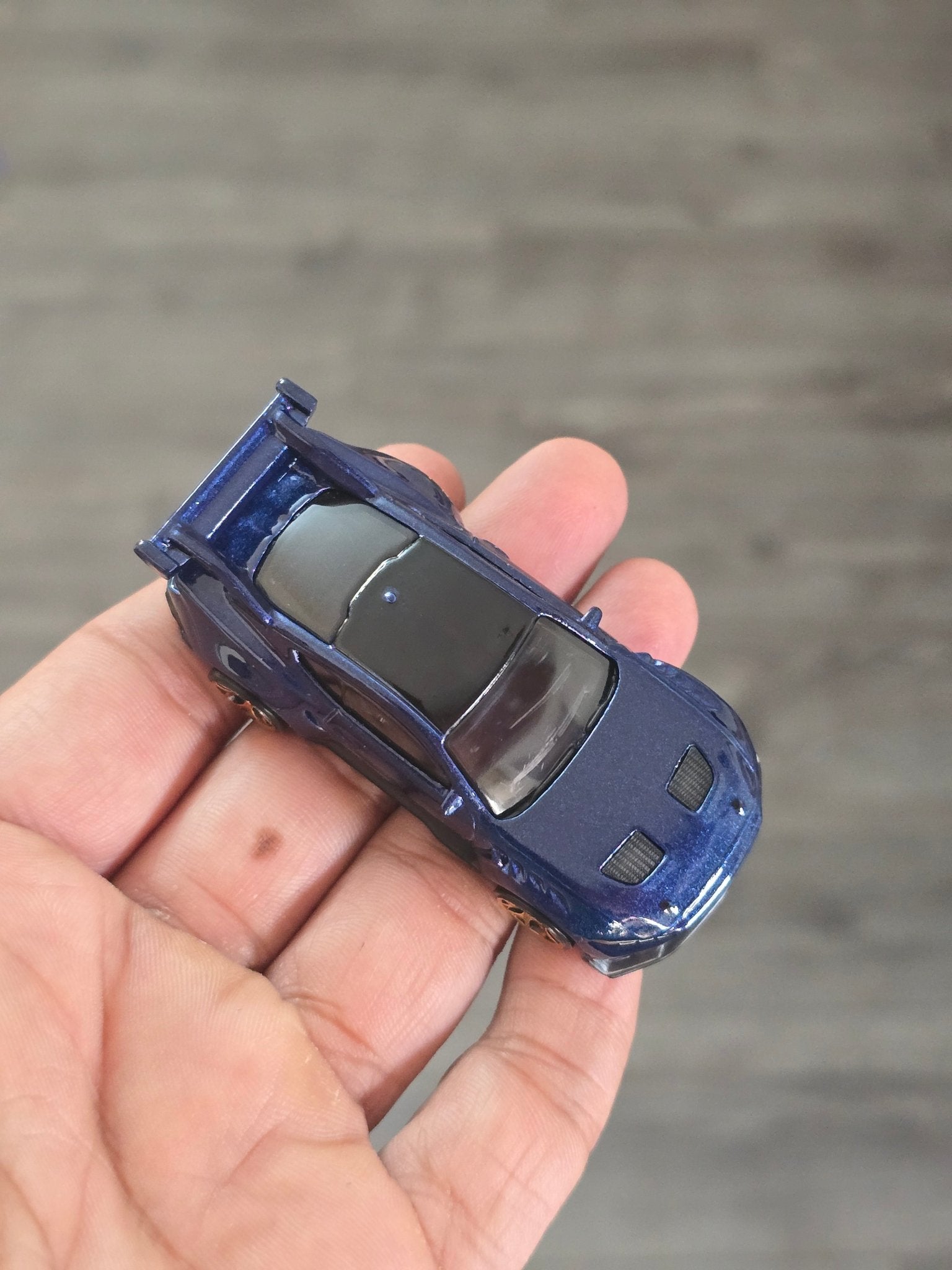 Hot Wheels Ford Mustang GTD - Dark Blue (Uncarded - New) - Kinder Logs