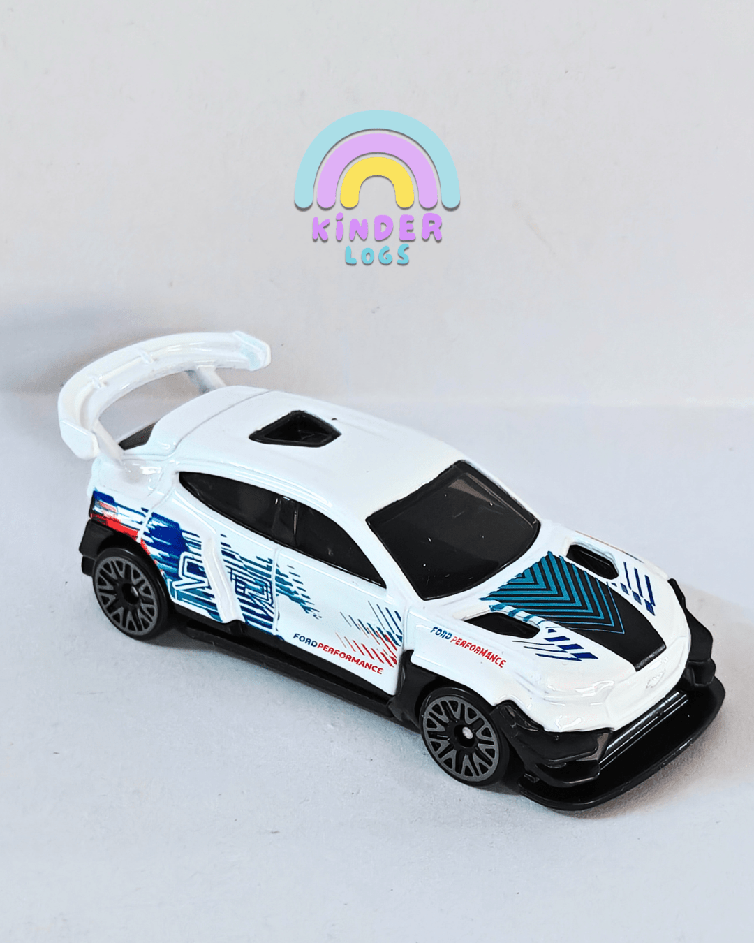 Hot Wheels Ford Mustang Mach - E 1400 - White (Uncarded - New) - Kinder Logs