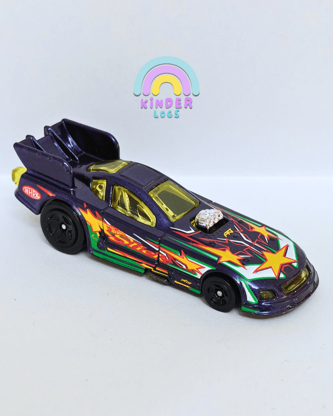 Hot Wheels Ford Mustang NHRA Funny Car (Uncarded - New) - Kinder Logs