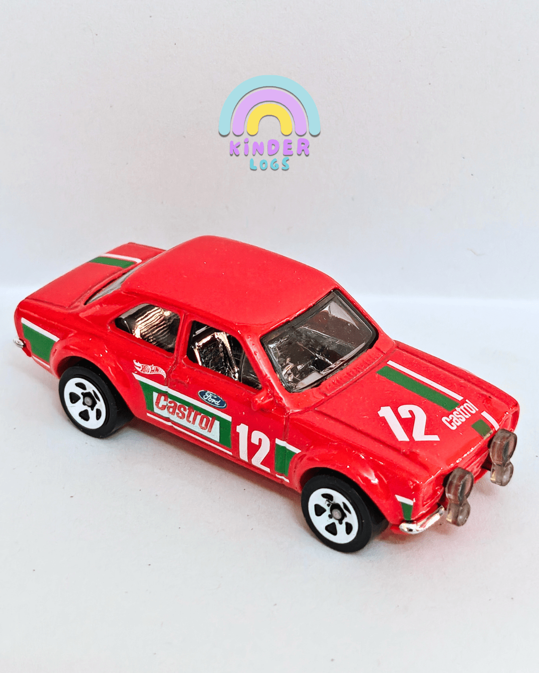 Hot Wheels Ford RS1600 Castrol Edition - Red (Uncarded - New) - Kinder Logs