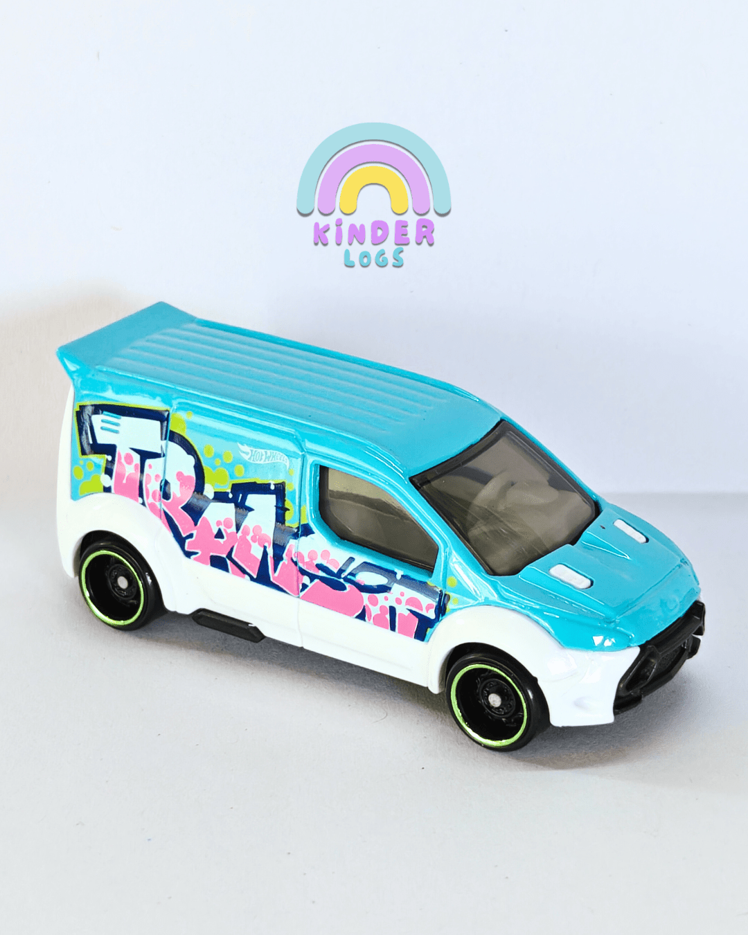 Hot Wheels Ford Transit Connect - Sky Blue (Uncarded - New) - Kinder Logs