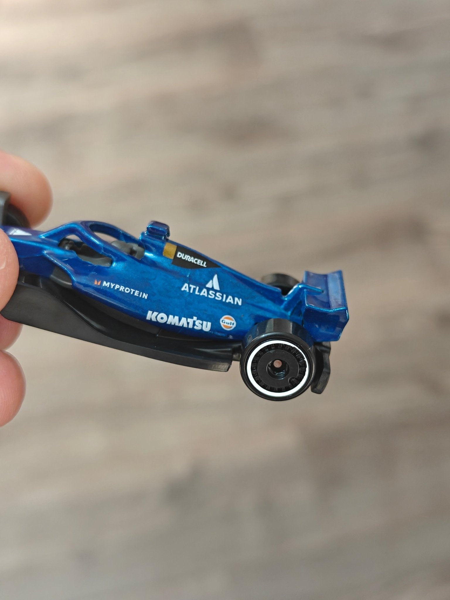 Hot Wheels Formula 1 Atlassian Williams - Blue (Uncarded - New) - Kinder Logs