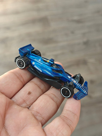 Hot Wheels Formula 1 Atlassian Williams - Blue (Uncarded - New) - Kinder Logs