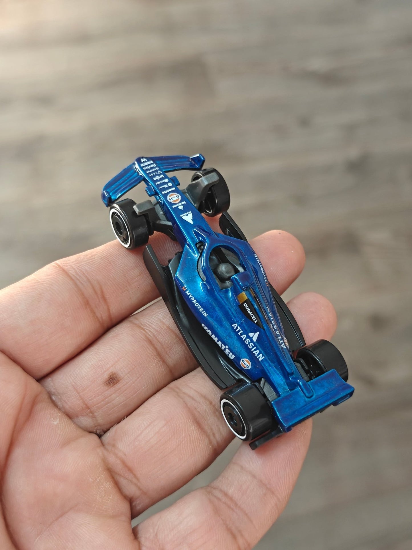 Hot Wheels Formula 1 Atlassian Williams - Blue (Uncarded - New) - Kinder Logs