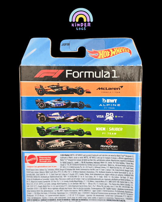 Hot Wheels 'Formula 1 Team' 5 Cars Pack (Imported) - Kinder Logs