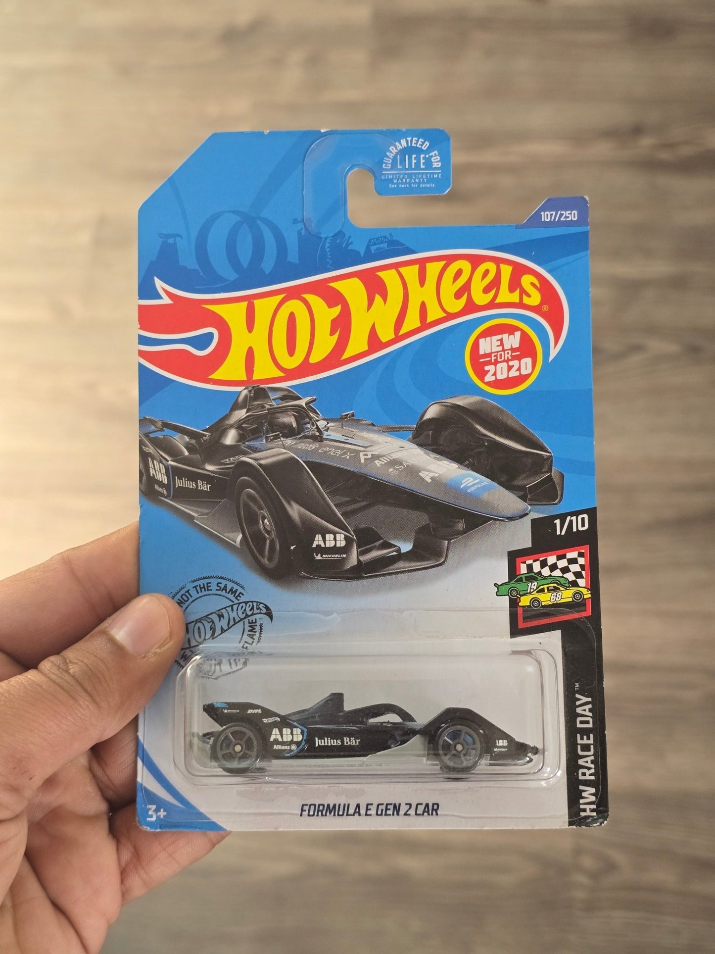 Hot Wheels Formula E Gen 2 Car - Black (2017 Imported) - Kinder Logs