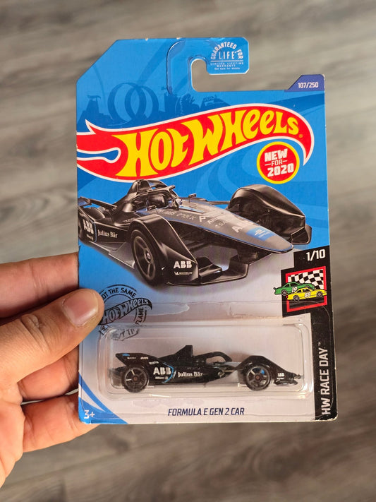 Hot Wheels Formula E Gen 2 Car - Black (2017 Imported) - Kinder Logs