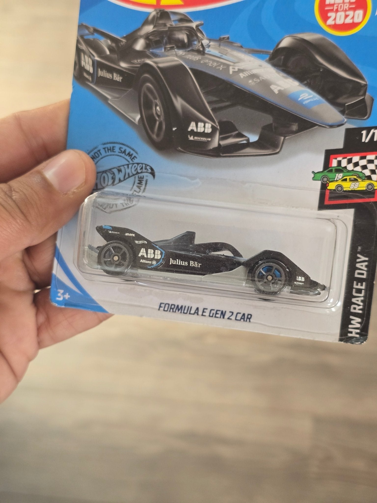 Hot Wheels Formula E Gen 2 Car - Black (2017 Imported) - Kinder Logs