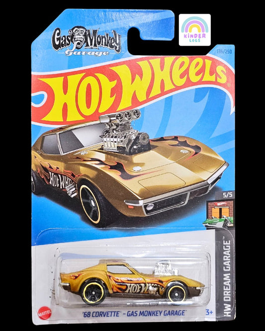 Hot Wheels Gas Monkey Garage 1968 Chevrolet Corvette (Imported) - Kinder Logs