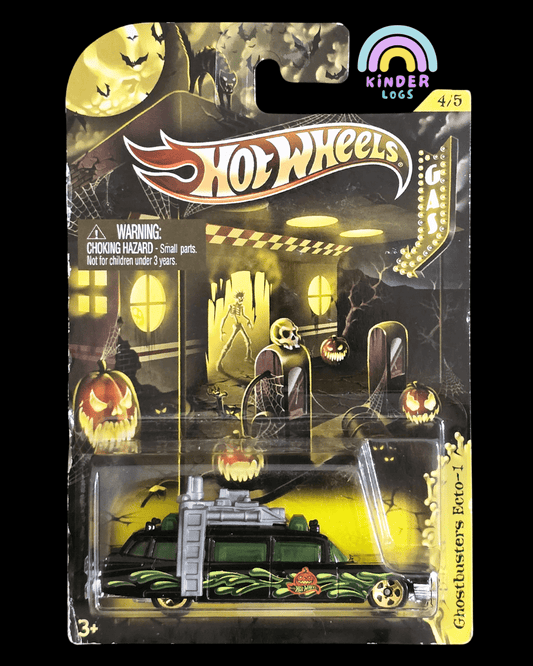 Hot Wheels Ghostbusters ECTO - 1 Halloween Edition (Imported) - Kinder Logs