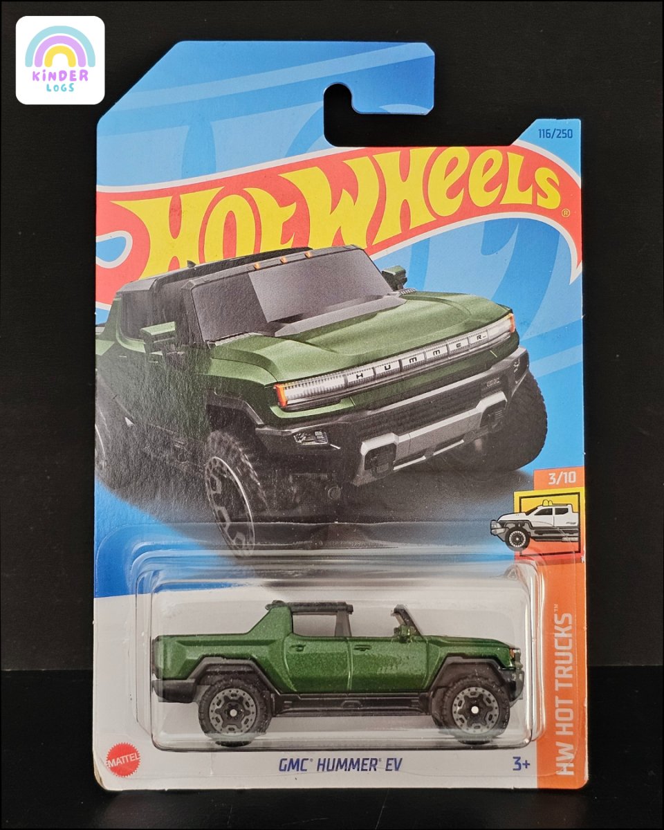 Hot Wheels GMC Hummer EV (Green Color) - Kinder Logs