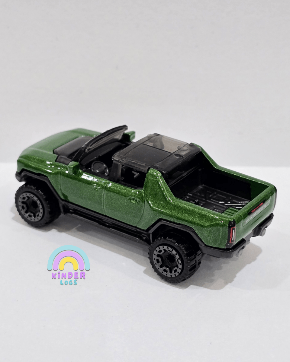 Hot Wheels GMC Hummer EV - Green (Uncarded) - Kinder Logs