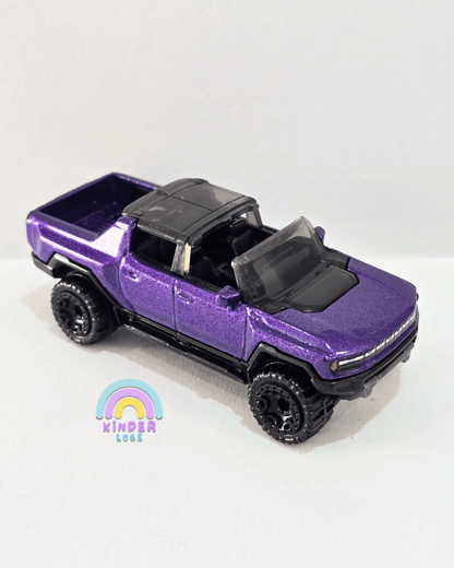 Hot Wheels GMC Hummer EV - Purple (Uncarded) - Kinder Logs