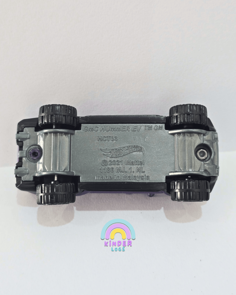 Hot Wheels GMC Hummer EV - Purple (Uncarded) - Kinder Logs