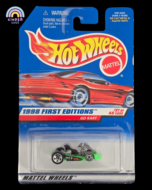 Hot Wheels GO Kart - 1998 First Editions - Kinder Logs
