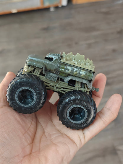 Hot Wheels GODZILLA Monster Truck - Green (Uncarded - New) - Kinder Logs