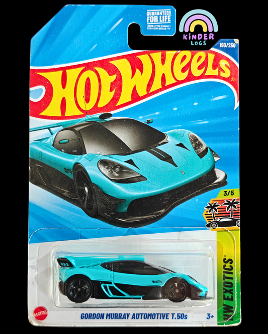 Hot Wheels Gordon Murray Automotive T.50s - Turquoise (Imported) - Kinder Logs