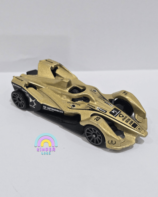 Hot Wheels Green Speed Gold Formula E Gen 2 (Uncarded) - Kinder Logs